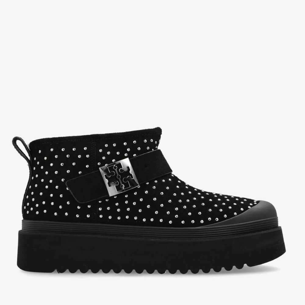NEW Tory Burch Mellow Black Studded Boots